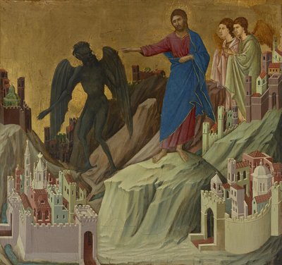 A tentação do monte de Duccio di Buoninsegna
