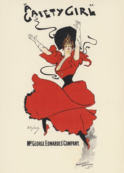 Pôster para Uma Gaiety Girl (cor litho) de Dudley Hardy