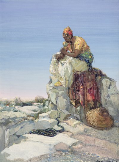 Encantador de serpentes, 1900 de Dudley Hardy