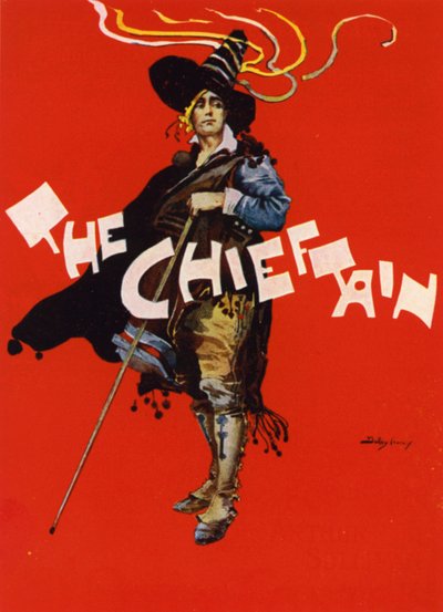 The Chieftain; desenho de cartaz para o Savoy Theatre, Londres (cor litho) de Dudley Hardy