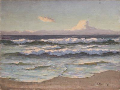 Ondas lilases (óleo sobre tela) de Duncan McGregor Whyte