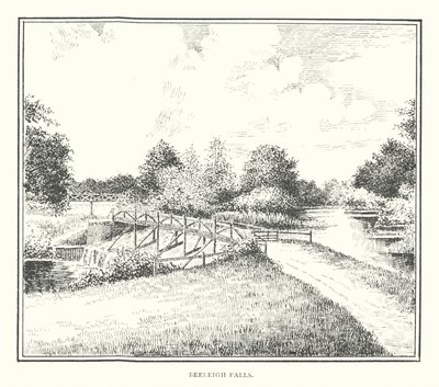 Beeleigh Falls (litografia) de Duncan Moul