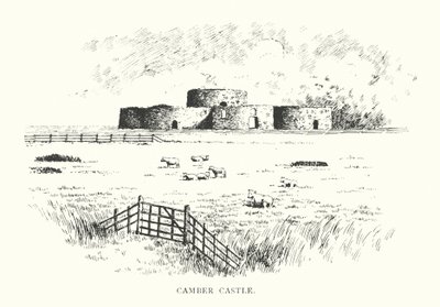 Castelo de Camber (litografia) de Duncan Moul