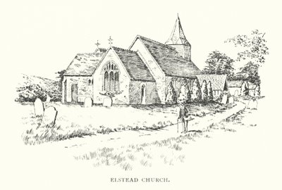 Igreja de Elstead (litografia) de Duncan Moul