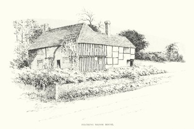 Casa senhorial de Filching (litografia) de Duncan Moul