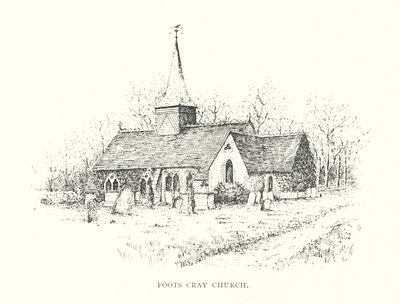 Igreja de Foots Cray (litografia) de Duncan Moul