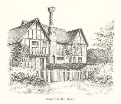 Gosfield Old Hall (litografia) de Duncan Moul