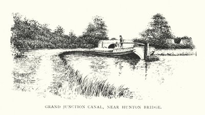 Canal Grand Junction, perto da ponte Hunton (litografia) de Duncan Moul