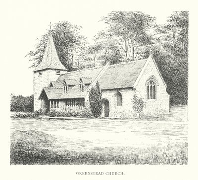 Igreja de Greenstead (litografia) de Duncan Moul