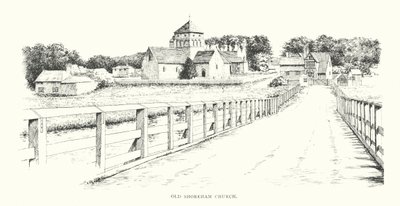 Igreja de Old Shoreham (litografia) de Duncan Moul