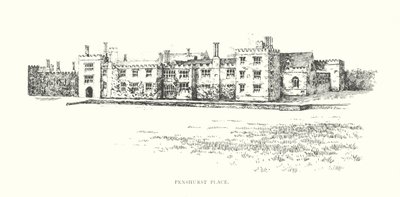 Penshurst Place (litografia) de Duncan Moul