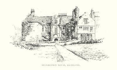 Restoration House, Rochester (litografia) de Duncan Moul