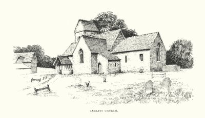 Igreja de Sarratt (litografia) de Duncan Moul