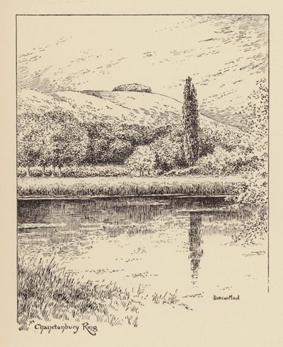 Sussex: Chanctonbury Ring (litografia) de Duncan Moul