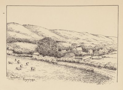 Sussex: Poynings (litografia) de Duncan Moul