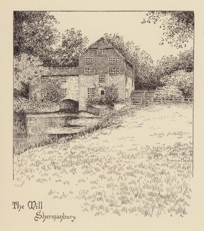 Sussex: The Mill, Shermanbury (litografia) de Duncan Moul