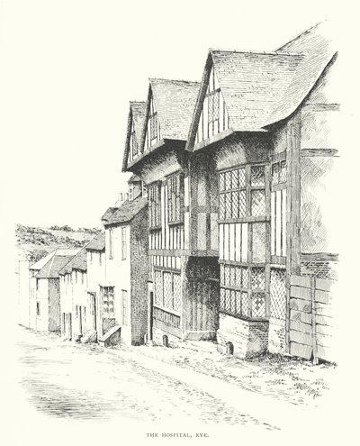 O Hospital, Rye (litografia) de Duncan Moul