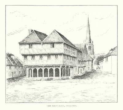The Moot Hall, Thaxted (litografia) de Duncan Moul