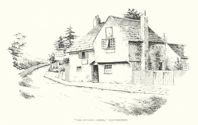 "The Running Horse", Leatherhead (litografia) de Duncan Moul