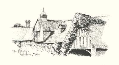 The Stables, Ightham Mote (litografia) de Duncan Moul