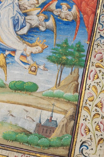 Página de "La Belle Dame Sans Merci", de Alain Chartier, Paris, início do século XV de Dunois Master
