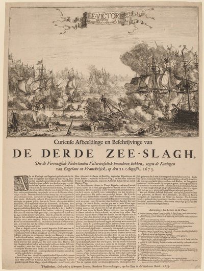 De Derde Zee-slagh (A Terceira Batalha Marítima) de Dutch 17th Century