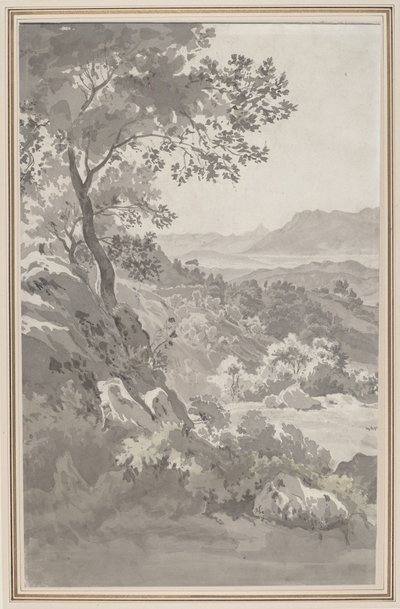 Vale na Campagna italiana de Dutch 19th Century