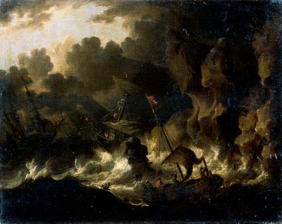 Mar tempestuoso, século XVII de Dutch Master