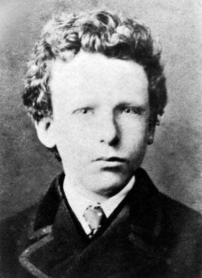 Vincent Van Gogh, cerca de 13 anos de idade (foto a p/b) de Dutch Photographer