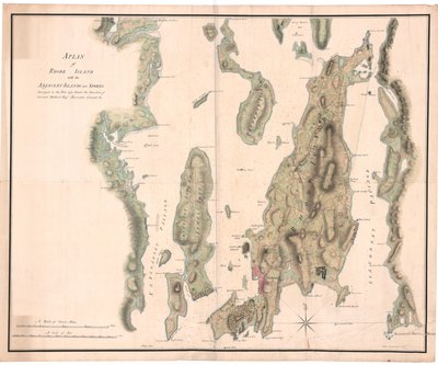 Um plano de Rhode Island por Holland de Dutch School