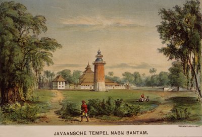 Mesquita de Banten, Java, Indonésia de Dutch School