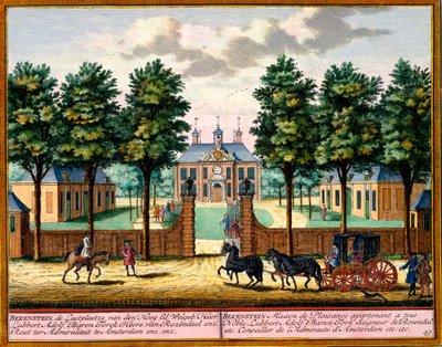Bekenstein House of Pleasure, de Het Zeganpralent Kennemerlant por Hendrick de Leth e Matthias Brouerius Van Nidek, publicado c.1700-30 de Dutch School