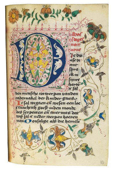 Livro de horas e livro de orações em holandês, Baixa Renânia, Emmerich, Cleves, c.1480 de Dutch School