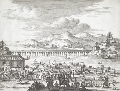 Ponte sobre o rio Yangtse de Dutch School