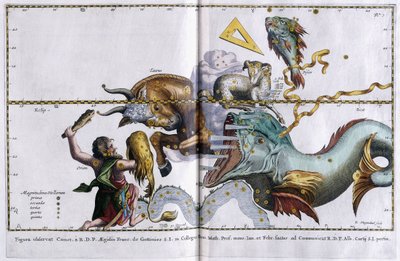 Mapa celestial das constelações: Órion, Touro, Áries e Peixes, 1666-1668 de Dutch School