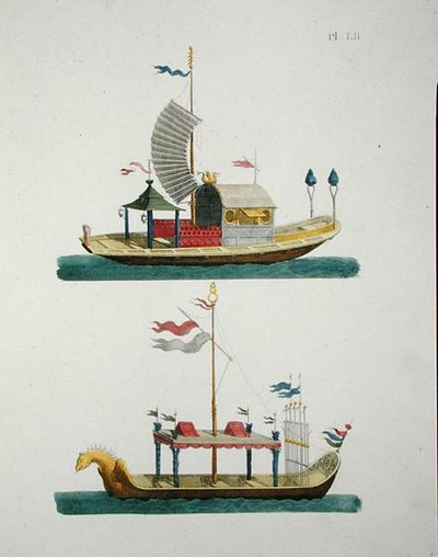 Barcos ornamentais chineses, da 