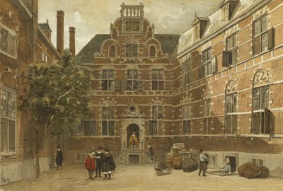 Pátio da Casa do Índio Oriental, Amsterdã de Dutch School