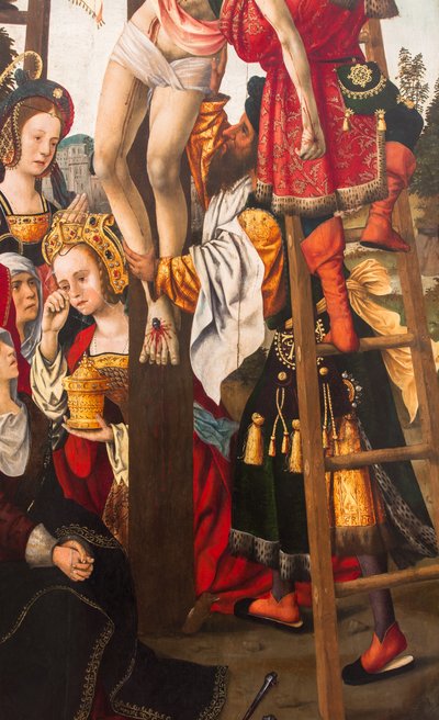 Descida da cruz,1520 (óleo sobre tela) de Dutch School