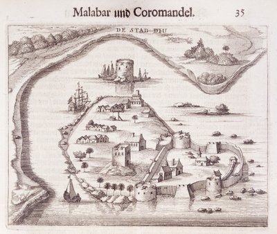 Forte holandês na costa de Malabar, Índias Orientais de Dutch School