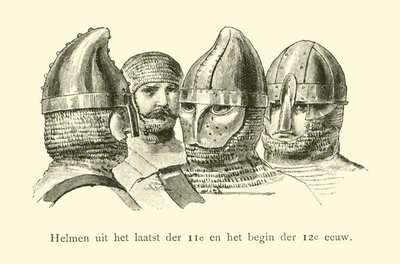 Capacetes do final do século XI e início do século XII de Dutch School