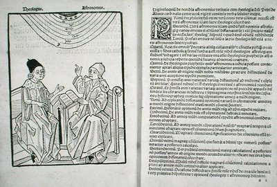 Hunterian Bx.3.41 f.1v-2r Concordantia astronomie cum theologia, de Pierre d
