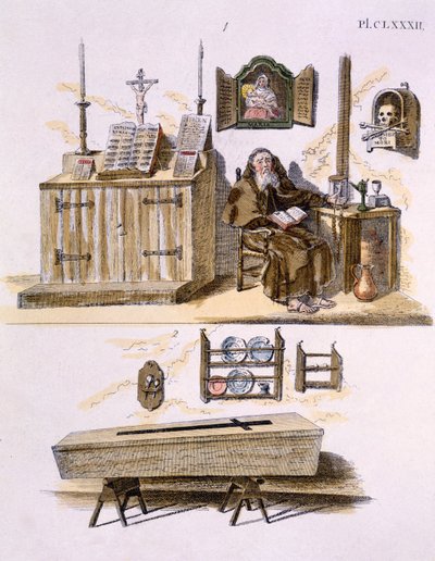 Ilustração da revista de gemas de jardim por G. van Laar, publicada em 1802 de Dutch School