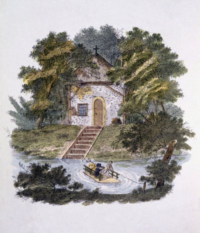 Ilustração da revista de gemas de jardim por G. van Laar, publicada em 1802 de Dutch School