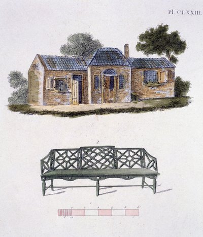 Ilustração da revista de gemas de jardim por G Van Laar, 1802 de Dutch School