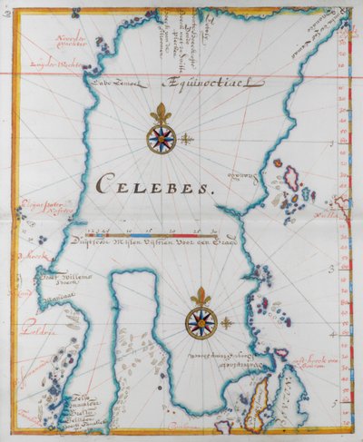 Ilha das Celebes. de Dutch School