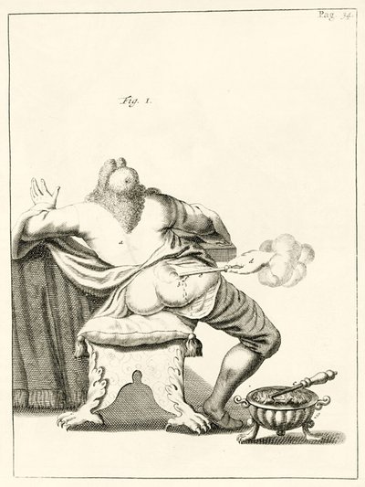 Lancing um furúnculo na parte inferior, a partir dos exercícios práticos para curar método pelo Frederic Dekkers, 1694 de Dutch School