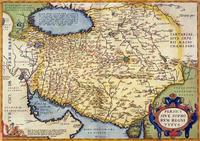 Mapa da Pérsia, do Theatrum Orbis Terrarum, pub. por Abraham Ortelius (1527-98) Antuérpia, c.1590 de Dutch School