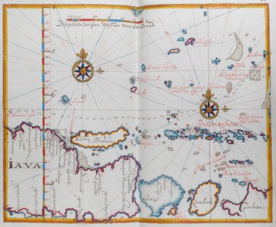 Mapa das Ilhas de Java; Madura; Bali e outras ilhas. de Dutch School