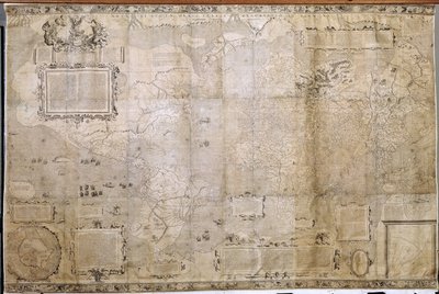 Mapa do mundo de Dutch School