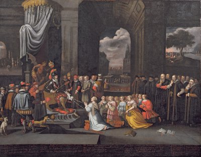 Perseguição do duque de Alba em 1568 de Dutch School